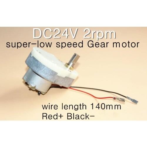 GOOD! DC24V 2rpm super-low speed Gear motor high torque 500 gear motor (48GE500-08110-2700)