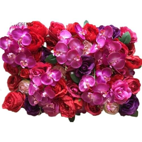 Artificial silk hydrangea rose 3D flower wall wedding backdrop decoration flower stage Decoration Mixcolor 10pcs/lot TONGFENG