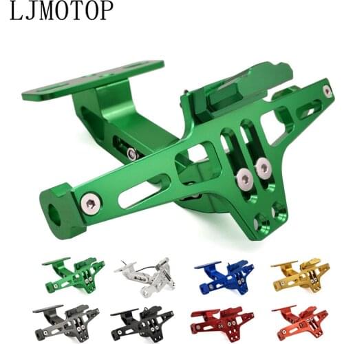 CNC Motorcycle License Number Plate Frame Holder Bracket With LED For Honda CR80R CR85R CRF150R CR125R CR250R CRF250R SL230