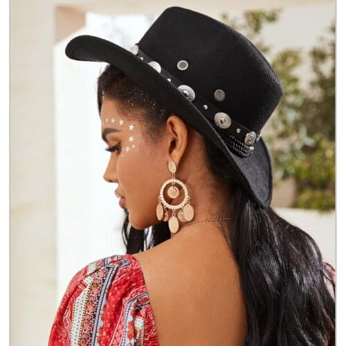 Black top hat fashion