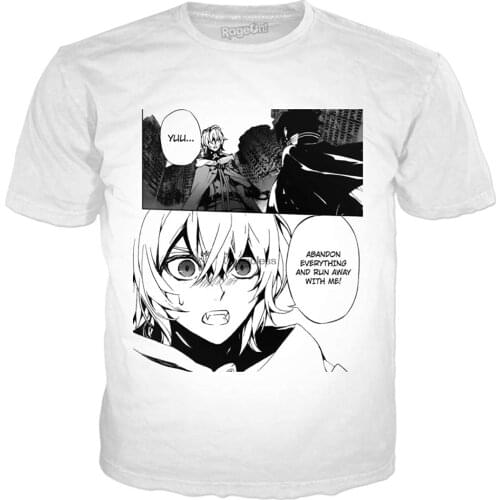 Mens Owari No Seraph Sporty and Comfortable Tshirt(4)