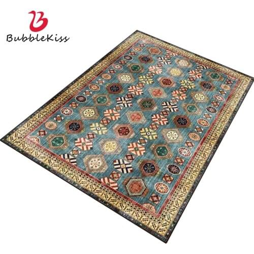 Bubble Kiss Customized Carpets For Living Room Ethnic Style Home Decoration Rugs Geometric Pattern Floor Mats Anti Slip Area Pad