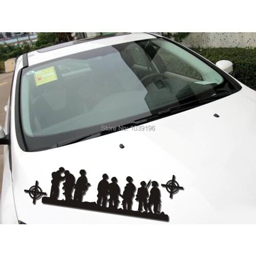 New Style Band of Brothers US Army Stickers Car Whole Body Decals for BMW Benz Audi Fiat Toyota Honda Tesla