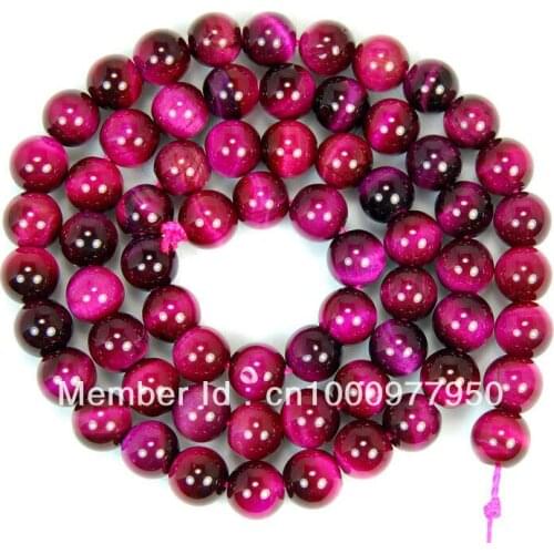 Wholesale Natural Stone Round Shape (650Pcs/Lot) 6MM Rose Red Tiger Eye Loose Beads Findings For Wrap Jewelry Making