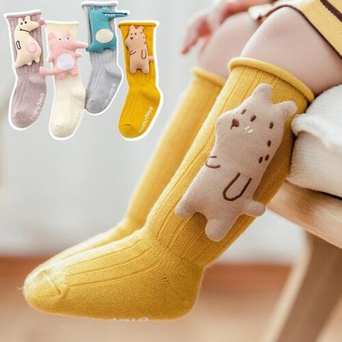 2021 Autumn Cute Baby Socks Newborn Accessories Cartoon Toddler Boys Casual Socks Knee High Socks Girls Calcetines Bebe