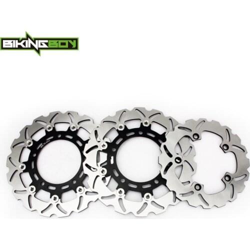 BIKINGBOY Front Rear Brake Discs Rotors Disks SV 650 ABS 07-21 SV650S ABS 07-12 SFV 650 Gladius / ABS 09-17 GSF 650 ABS Bandit