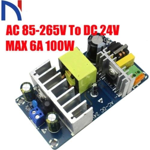 DC 85 24V Food Source Module Power AC 110 v 220 v DC 24V 6A 4A 100 W AC-DC Switching Power Supply Board