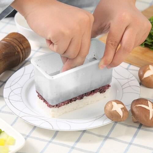 Rectangular Sushi Mould Multifunction Rice Roll Food Maker Press Mould ABS Bar Home Kitchen Bento Making Supplies