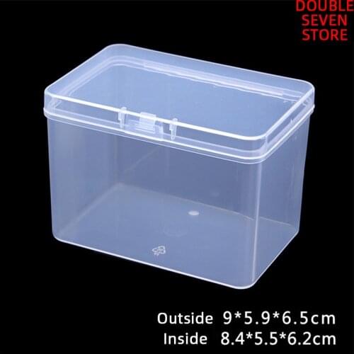 9cm Rectangle PP plastic box thicken translucent hardware screw parts storage box QTY 1PCS