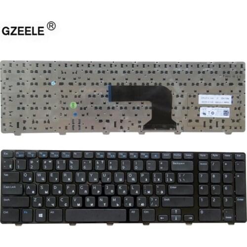 GZEELE russian Laptop Keyboard for Dell 17R 3721 3737 17R-5721 N3721 N5721 5721 5737 5357 M731R 5735 V119725BS1 RU layout black