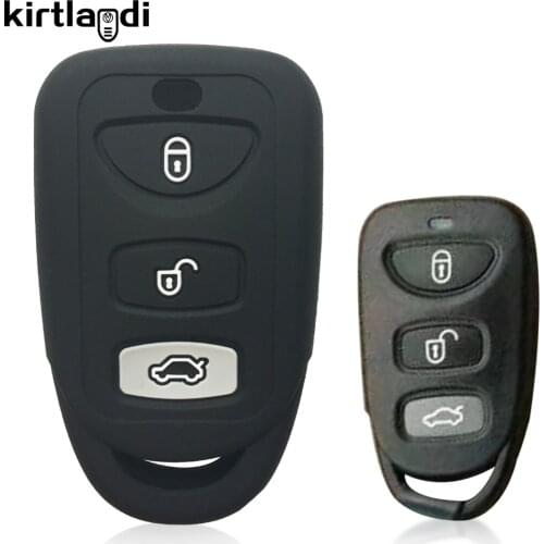 Kirtlandi silicone key cover holder fob case for Hyundai Tucson accent Santa Fe Avante for Kia Magentis old model car keychain