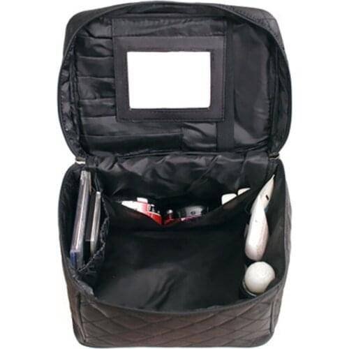 Folding mirror makeup bag Korean version large capacity multi-function wash bag travel waterproof storage bag