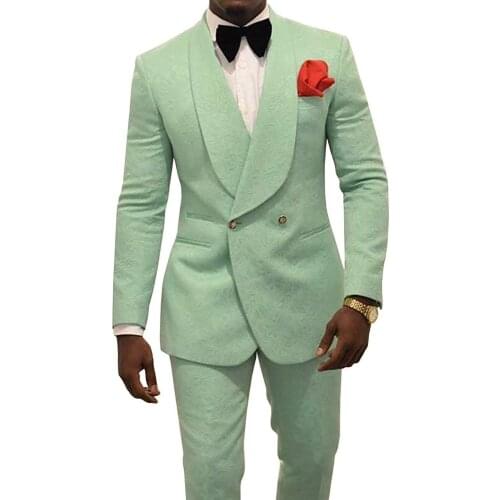 Handsome Groomsmen Embossing Groom Tuxedos Mens Wedding Dress Man Jacket Blazer Prom Dinner (Jacket+Pants+Tie) K82