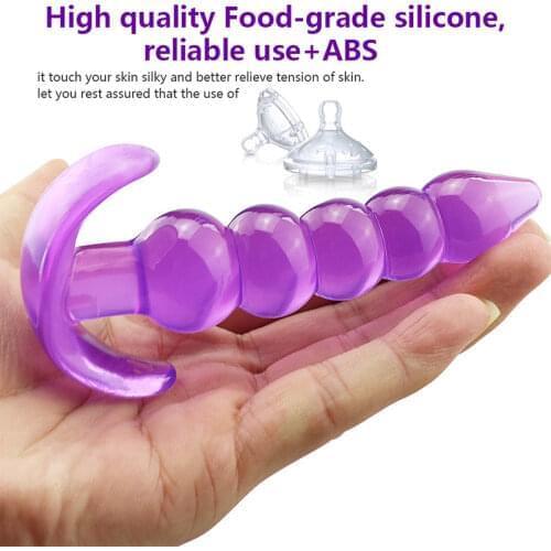 Adult Sex Toys For Woman Man Gay Men Sex Products Erotic No Vibrator Anal Beads Jelly Silicone Anal Butt Plug Prostate Massager