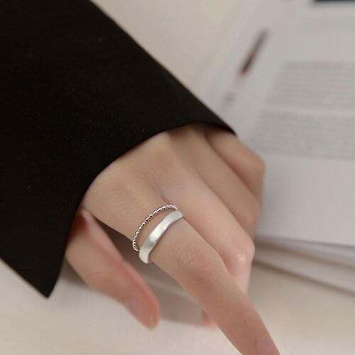 The European And American Hip Hop Rock Style Originality And Geometric Shape Of Hollow Out Ring The Female Temperament Gift