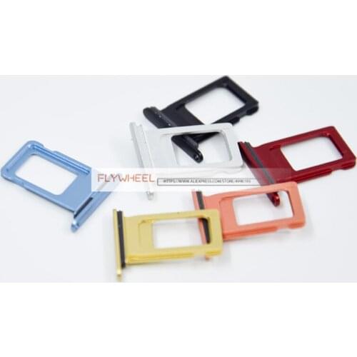 1pcs Dual SIM Card Holder Tray Slot For iPhone XR Single SIM Holder Slot Tray Container Adapter