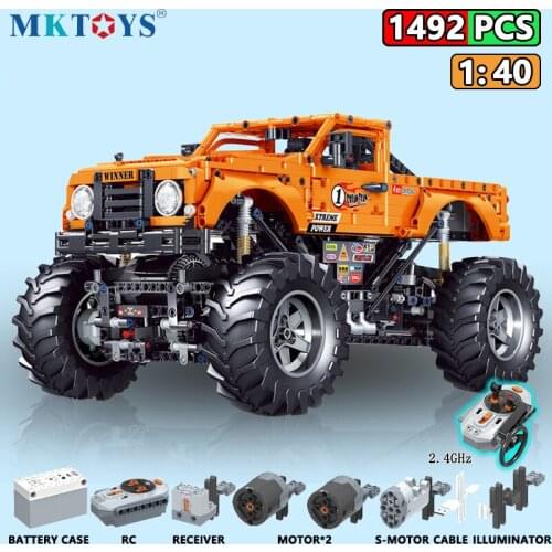 1492PCS RC Trucks Building Blocks 1:12 High Difficulty Technical Remote Assembled Car Bricks Vehicle Model Gifts Toys for Adult