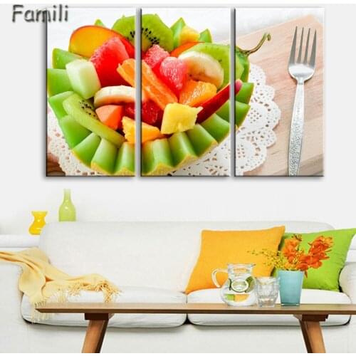 3Panel Canvas Painting pomegranate Wall Art Abstract Print Modern Home Decorative Pictures For Living Room Bedroom No Frame