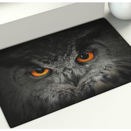 3D Owl Animal Floor Mat Witchcraft Boho Area Rugs Large Home Living Room Bedroom Hallway Door Decoration Carpet