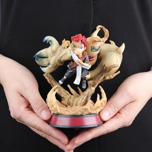 PVC Anime Caitlyn GK Half Animal Bijuu Gaara Action Figure Super Lady Cop Sexy Police Women Figurine Model Toy Gift Decorations