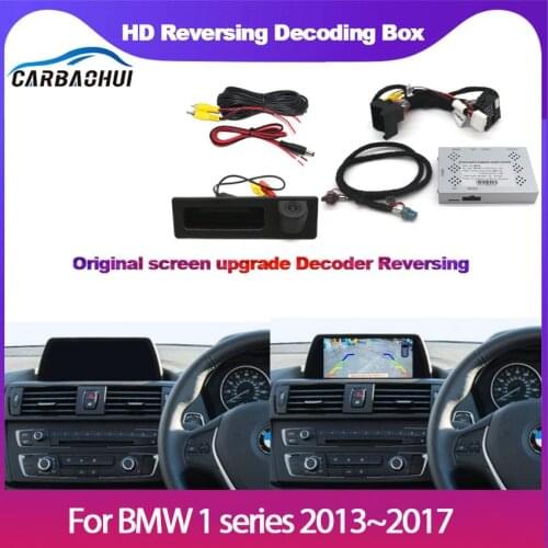 Car Rear View Camera For BMW 1 series 2013 2014 2015 2016 2017 CCD Full HD Reverse Parking Camera Decoder Accessories Waterproof