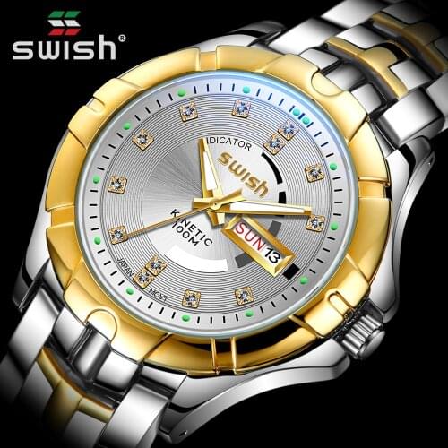 Stainless Steel Bracelet Watches Men Fashion Sport Business Waterproof Quartz Wristwatches Date Week Military Relogio Masculino