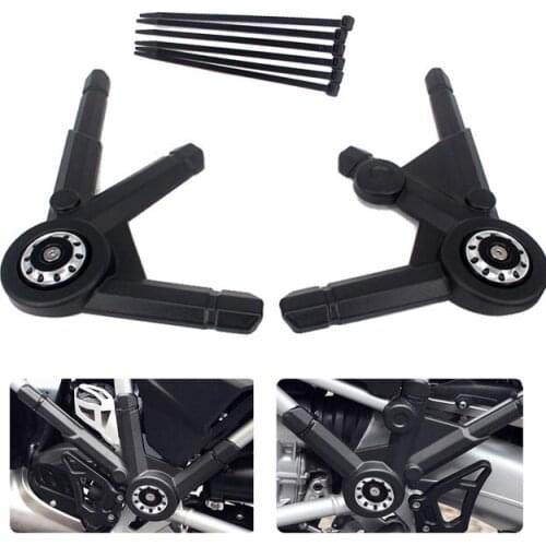 Black Motorcycle Side Frame Panel Guard Protector Cover For BMW R1200GS LC 2013-2016 ADV Adventure 2014 2015 2016