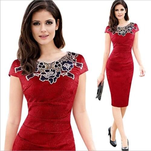 Elegant Night Party Woman Dresses Vintage Dobby Hollow Out Embroidered Ruched Pencil Bodycon Evening Party Dress