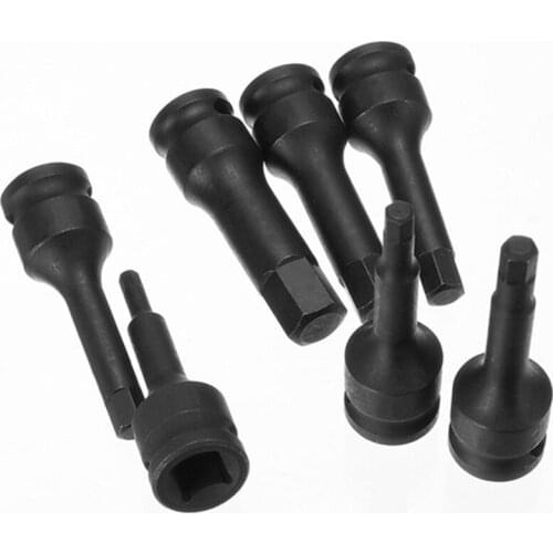Hot SV-1/2 Inch Impact Type Hex Wrench Tool Power Tool Bit Socket Hex Wrench Head Set(H4 H5 H6 H8 H10 H12 H14)