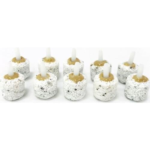 White Fish Tank Aquarium Air Stone Oxygen Aerator Increasing Air Bubble Item Pond Pump Hydroponic Oxygen Supply Stone