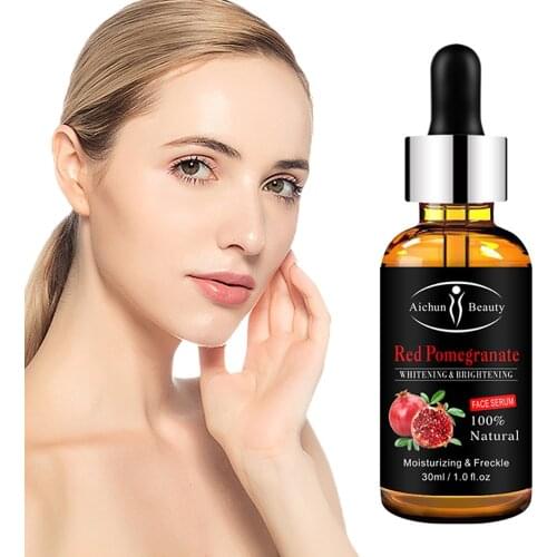Red pomegranate Pore Shrinking Serum Essence Pores Treatment Relieve Dryness Oil-Control Firming Repairing Smooth Skin Care
