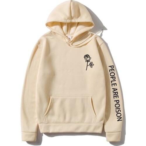 Fashion Brand Mens Hoodies Sweatshirts People Are Poison flowers Men Women Casual Hoodie Pullover Hip Hop Hoody Streetwear Tops