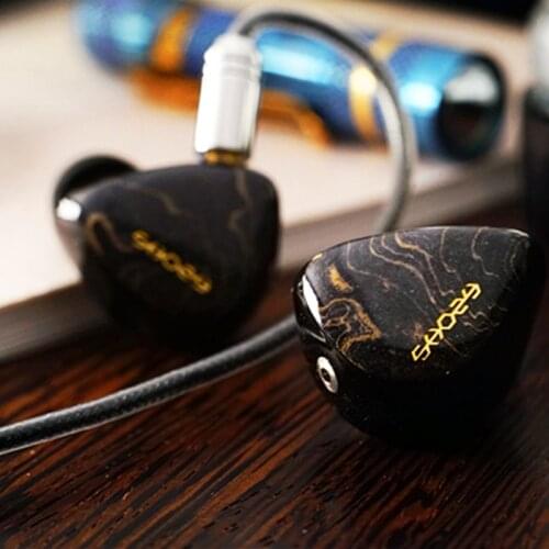 Shozy FORM 1.4 1DD 4BA Hybrid Monitors Wood Earphone Hifi Music Noice Cancelling Earbud Headset 2PIN Replaceable Cable