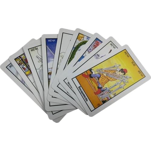 New full Russian version rider tarot cards deck mysterious divination fate tapo cards game, board games