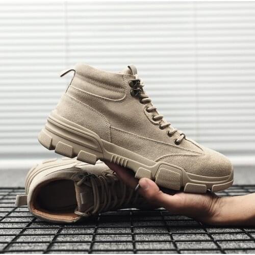 Autumn Footwear Winter Mens Ankle Boots Men High Top Shoes for Mens Motorcycle Classic Vintage Male Casual 2021 New998