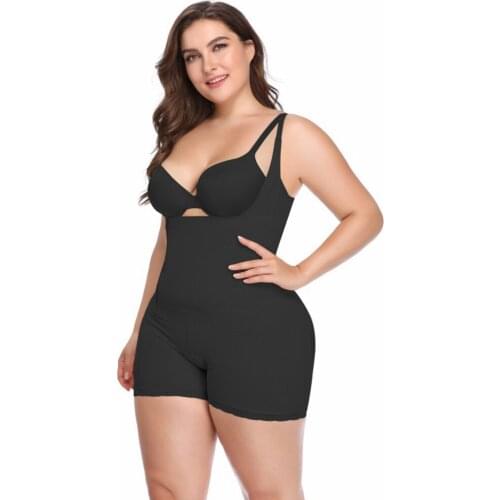Firm Control Shapewear Women Full Body Shaper With Zipper Waist Trainer Plus Size Butt Lifter Tummy Shaper Corset Bodysuit 6XL