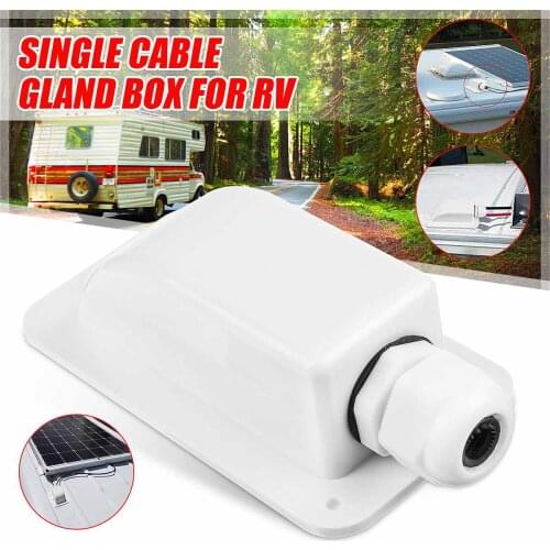 Waterproof UV-resistant Wire Cable Entry Gland Single Hole For Solar Panels RV Motorhome Boats Electrical Connectors