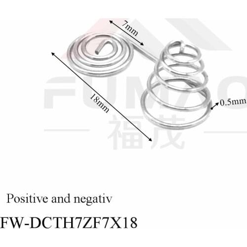 High quality nickel plated AAA battery coil compression spring contacts
