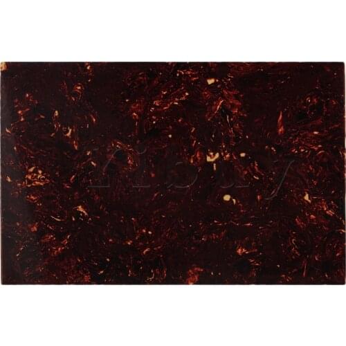 Yibuy 4Ply Guitar Bass Pickguard Blank Dark Brown Shells Color Pickguard Sheet