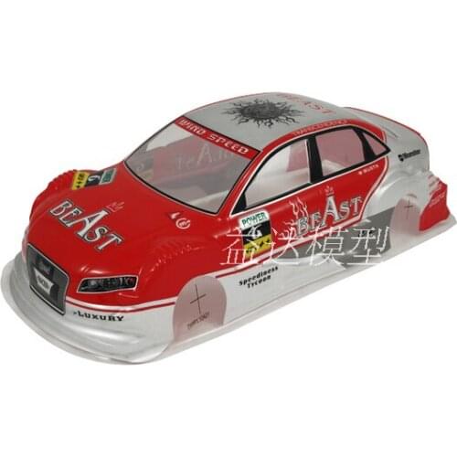 1/10 on road red silver car Body for HSP 94123 94102 94122