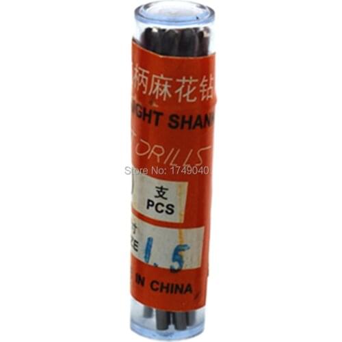 1.5mm Drill Bit HSS Straight Shank Electrical Tool Micro Twist Drill Bit 10pcs Set for Wood Aluminium Plastic Drilling Hole