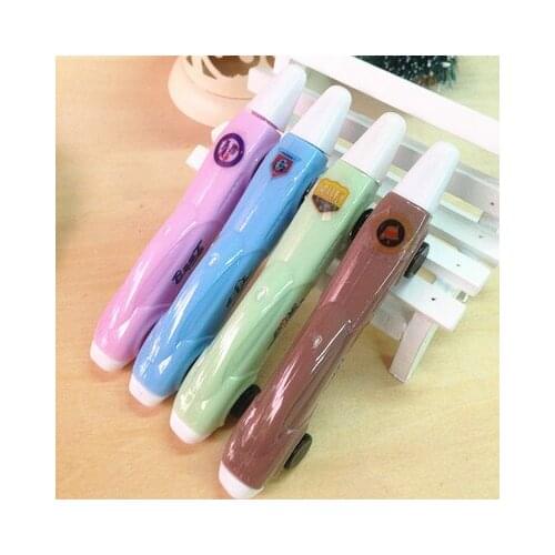 10pcs car model Gel Pen sign pens Learning the prize 12cm longth 4 colors free shipping
