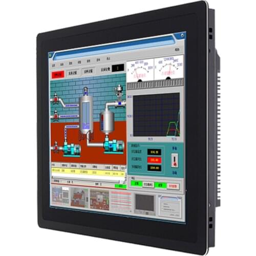 17" Recessed Wall Mount Industrial Touch All-in-One PC Machine Intelligent Capacitive Touch Panel computer Intel Core i3-7100U