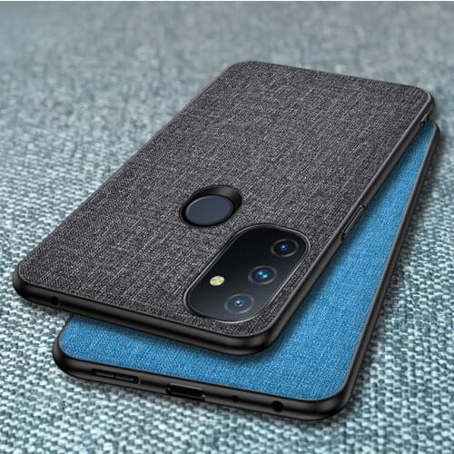 For One Plus Nord N10 N100 Case OnePlus 8T Luxury Cloth Hybrid Cover For OnePlus 8 Pro Cover Soft TPU Fundas OnePlus8T 1 + Nord
