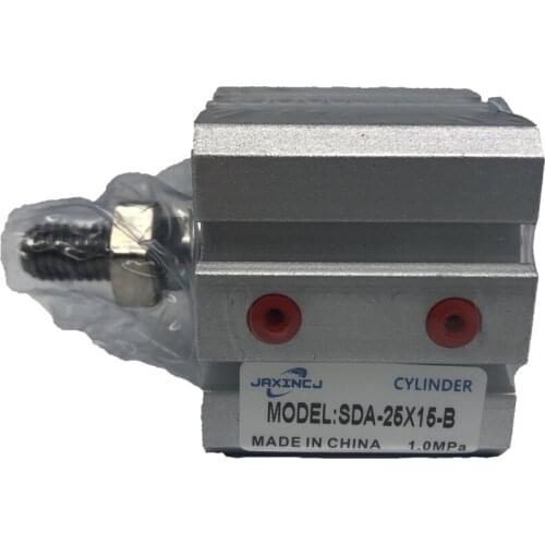 2 Pieces SDA25/32/40*40/50/60/100-B External Tooth Thin Type Working Pressure 0-1 MPa Cylinder