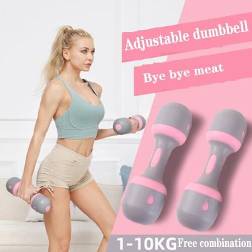 New men and women household adjustable rubber size dumbbell fitness equipment kettlebell 10 kg dumbbell electroplating weight