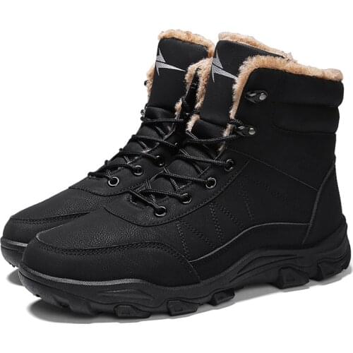 Cotton Shoes 2021 Warm Mens Casual Shoes Thickened Outdoor New Winter Anti-skid Tooling Shoes Mens Boots Mens Shoes