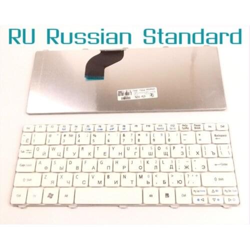Laptop Keyboard for Acer Aspire One Happy happy2 RU Russian Version White
