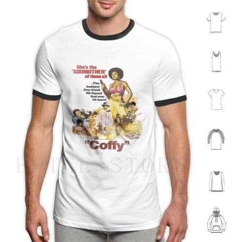 Coffy Pam Grier B-Movie Foxy Brown Retro Vintage Tarantino Faster Pussycat Sexploitation Exploitation Cult Movie T Shirt Print