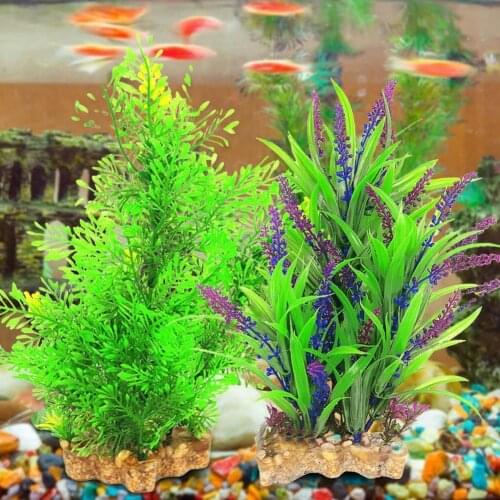 Craft Eco-friendly Simulation Water Grass Aquarium Ornament for Fish Tank Decor